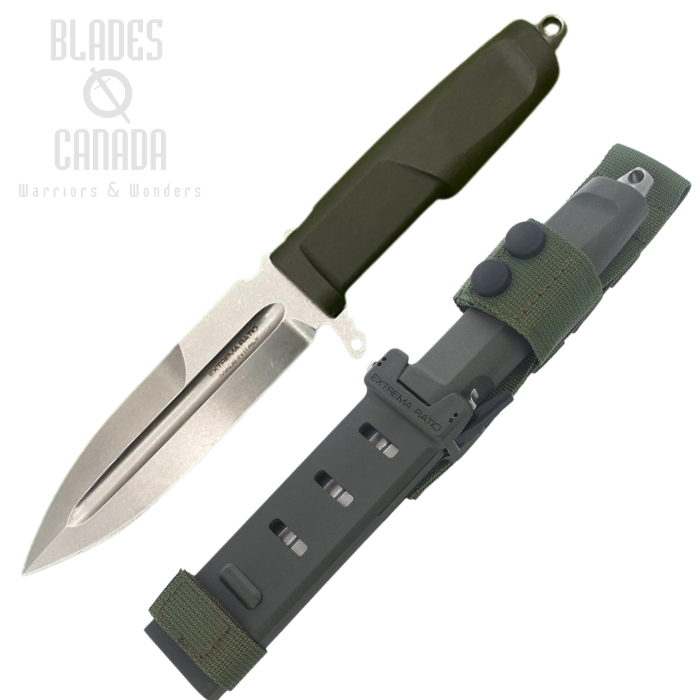 Extrema Ratio Contact C Fixed Blade Knife, N690 SW, Ranger Green